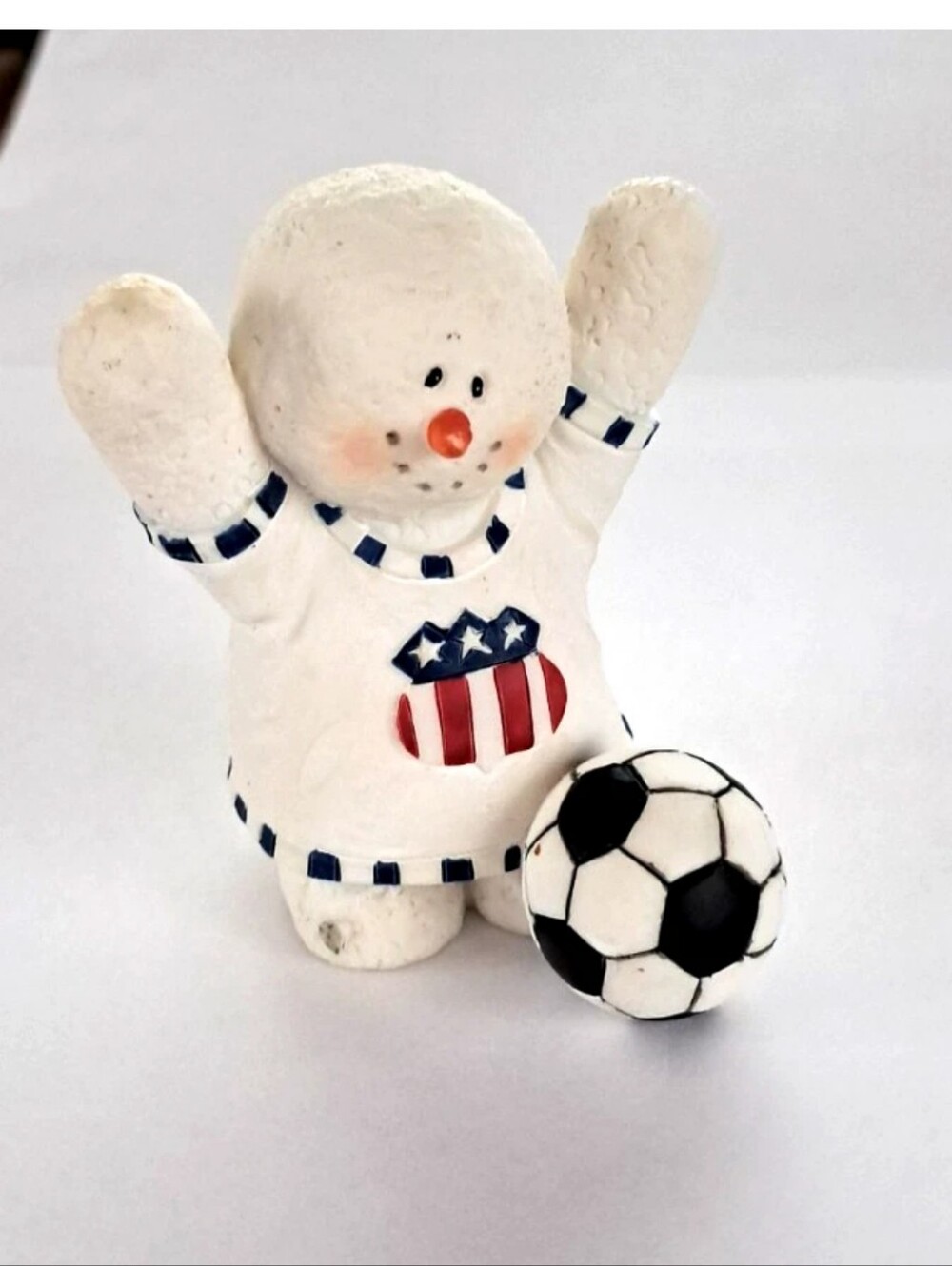 Soccer Sarah's Attic Snow Wonders Sports Figurine Goal.